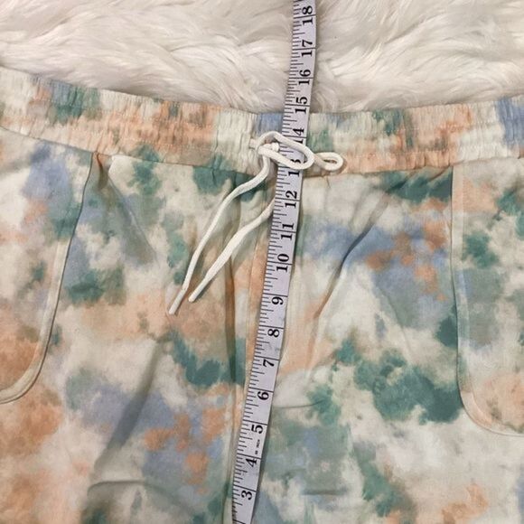 SONOMA fleece shorts woman’s‎ size 2X color called green blue cloud NWT … - Picture 10 of 15